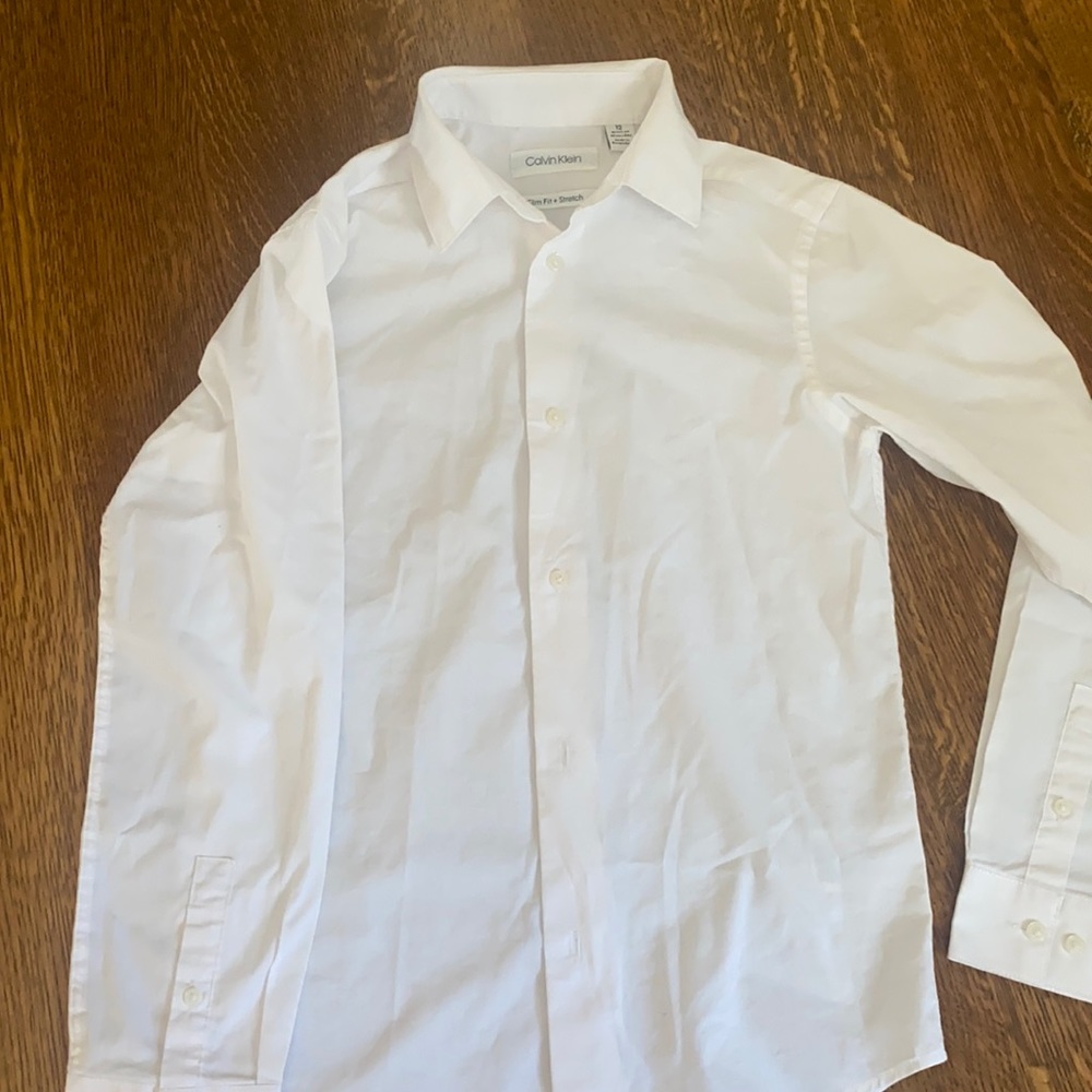 CALVIN KLEIN BOYS DRESS SHIRT